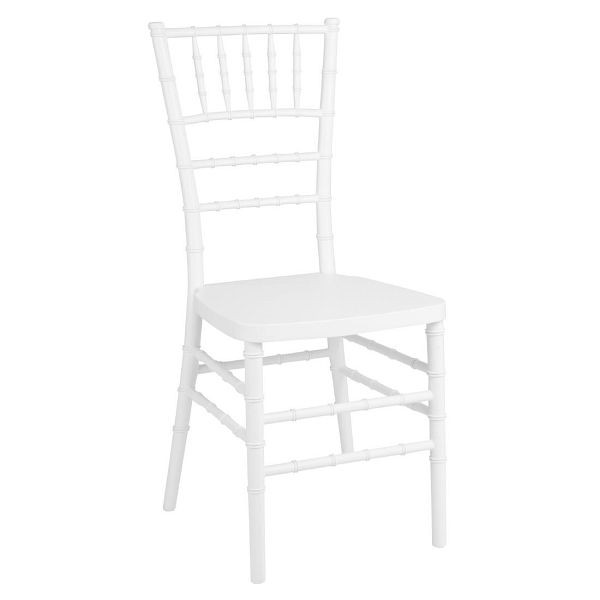 Bolero Chiavari Polypropylen Stühle Weiß (4 Stück), JA998
