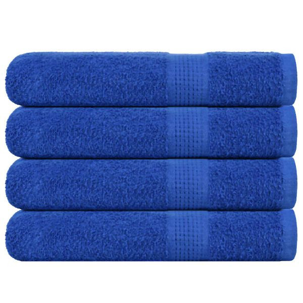 vidaXL Handtücher 4 Stück Blau 100x200 cm 360 g/m² 100% Baumwolle, 136723