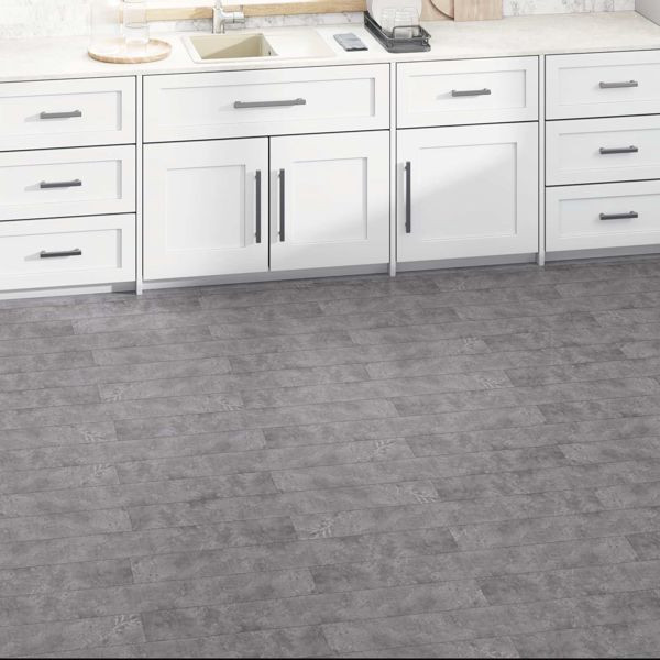 vidaXL Bodenplanken 36-teilig Betongrau 5,02 m² PVC, 42046308