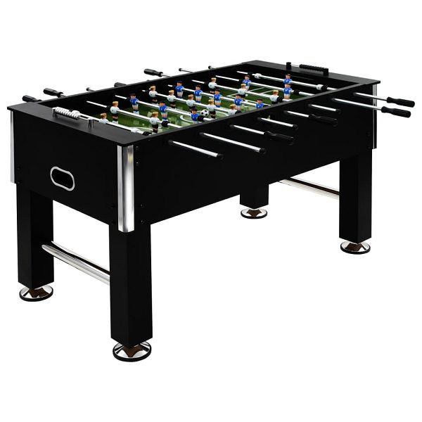vidaXL Kickertisch Stahl 60 kg 140 x 74,5 x 87,5 cm Schwarz, 91438