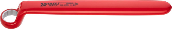 Hazet Einringschlüssel, schutzisoliert, Außen-Doppel-Sechskant Profil, 24 mm, 630KV-24