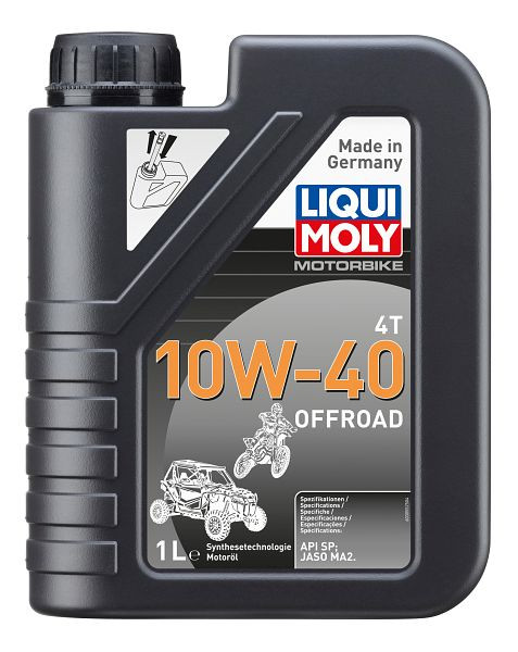 LIQUI MOLY Motoröl Motorbike 4T 10W-40 Offroad, Kanister Kunststoff, VE: 1 Liter, 3055