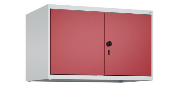 C+P Schrankaufsatz Classic PLUS, C Aufsatzschrank Classic PLUS, 2 Abteile, 500x800x500mm, 7035/3003, Drehriegel, 080092-22 S10001