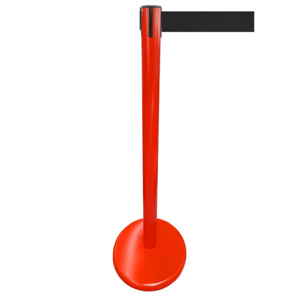 Stein HGS Personenleitsystem -P-LINE Future-, Metall/ rot, schwarz, mit Gurtendstück (Standard), Gurtlänge: 2,3 m, 12794-0302