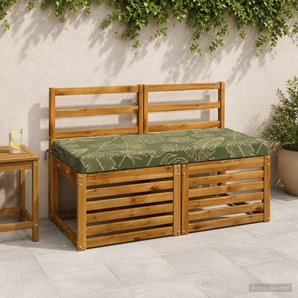 vidaXL 2-teilige Bankkissen SOEST 2-teilig 100 % Polyester Blattdesign, 950227