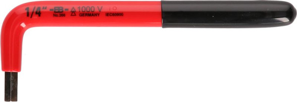 KS Tools Innensechskant-Winkelstiftschlüssel mit Schutzisolierung, 1/8", 117.2484