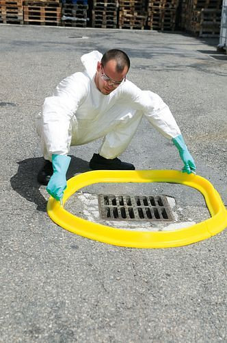 DENIOS Flexible Absperrbarriere, Ausführung Schlange, Länge 2000 mm, Höhe 100 mm, 259455