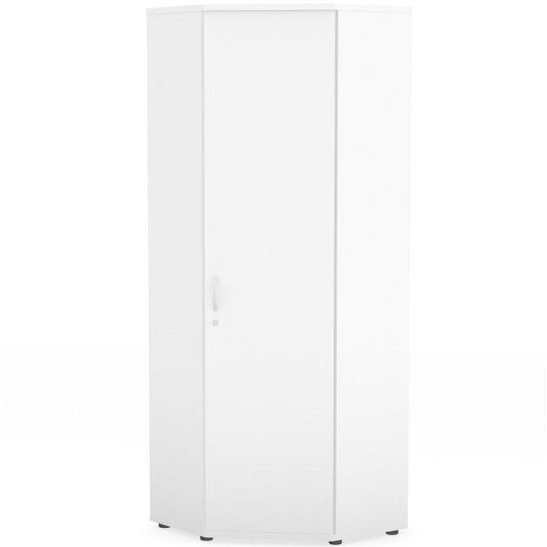 Deskin Eckschrank MULTI M pro, Dekor: Weiß, BxHxT: 800 x 2220 x 800 mm, 273516