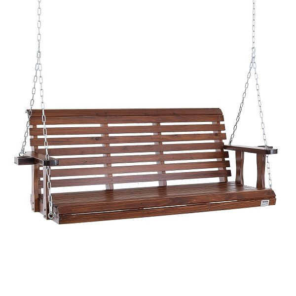 VEVOR Hollywoodschaukel Zedernholz, 1702x710x600mm, für Hof und Garten, verbesserte Tragkraft von ca. 400 kg, braun, MLQQCMK55YCZ7ZKXCV0