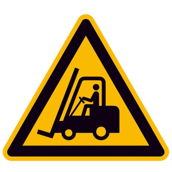 Stein HGS Warnschild, Warnung vor Flurförderzeugen, 100 mm / Folie, selbstklebend, 21.a8230
