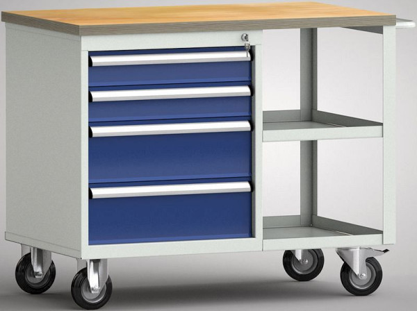 KLW Profi-Werkbank - 1000 x 620 x 840 mm L x T x H ohne Rückbrett, 100EA/100EA/175EA/175EA, WP822N-1000M30SE7020