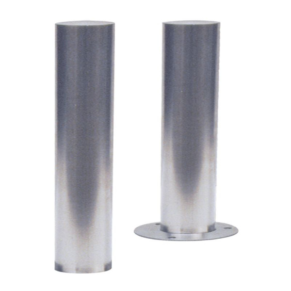 Stein HGS Absperrpfosten -Bollard-, feststehend, 600mm /zum Aufdübeln, mit Bodenplatte Ø 250mm, 1 Öse, 40204p-1