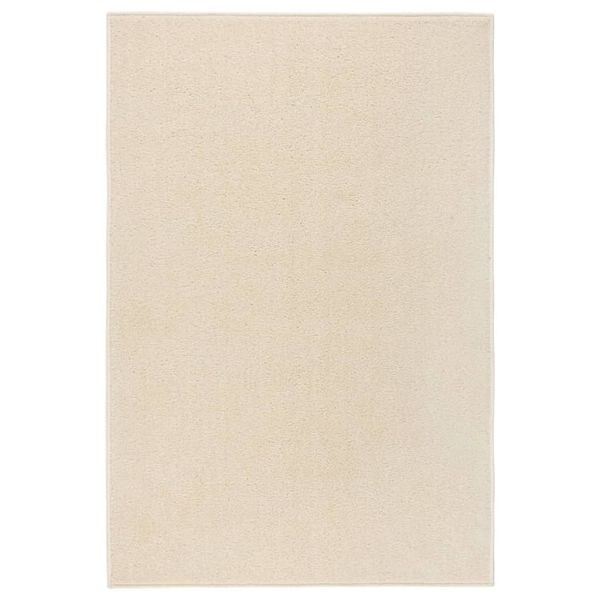 vidaXL Teppich Kurzflor 200x290 cm Creme, Material: 100% PP, 340374