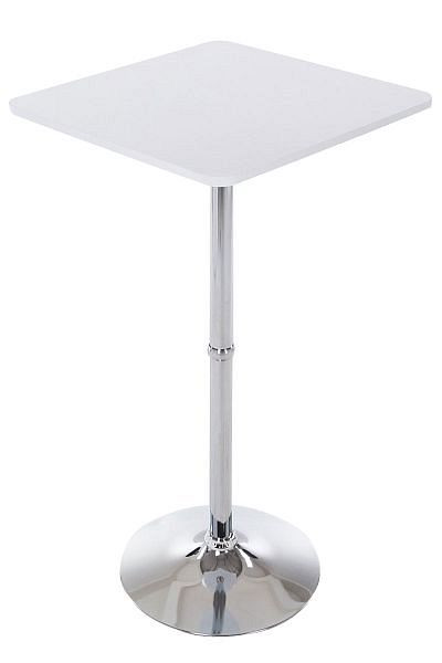 CLP Stehtisch eckig, weiß, 60 x 60 cm, 1025202, 4250420213948