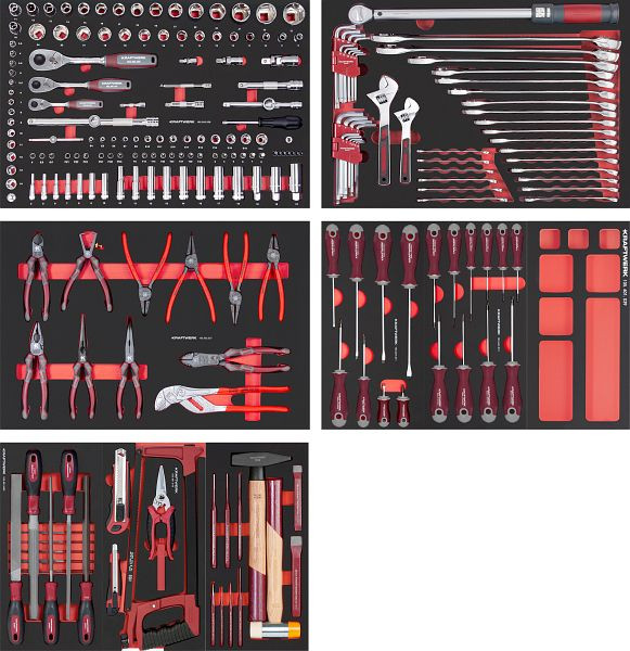 Kraftwerk PRO LINE EVA Werkzeug-Zusammenstellung, 242-tlg, 105.658.000