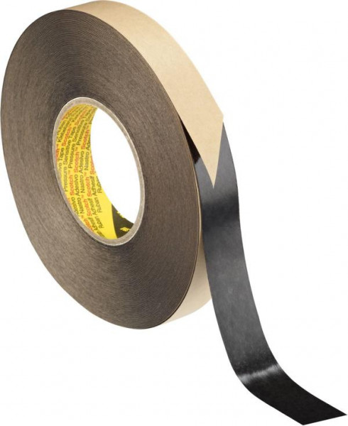 3M Elastisches Polyurethanklebeband 9343, schwarz, 33 m x 6 mm, VE: 100 Rollen, 7000073365