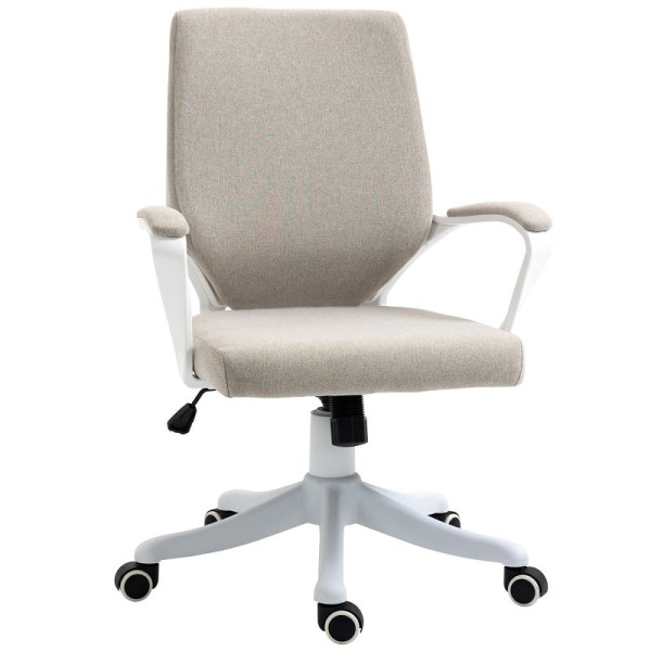 Vinsetto Bürostuhl Schreibtischstuhl Home-Office-Stuhl mit Wippenfunktion Rückenlehne höhenverstellbar, 921-536BG