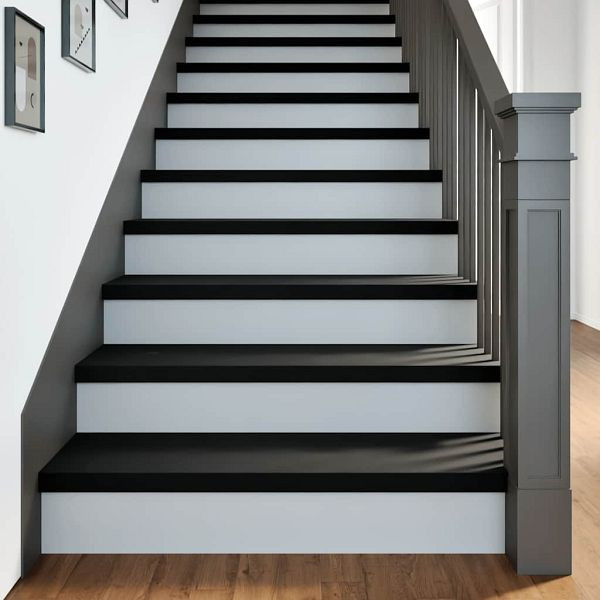 vidaXL Treppenstufen 12 Stk. Dunkelbraun 90x30x2 cm Massivholz Eiche, 3283045