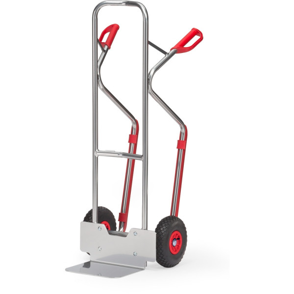 Fetra Alu-Stapelkarre, Lufträder 260 x 85 mm, Gesamttragkraft: 200 kg, Schaufelbreite: 320 mm, Gesamttiefe: 626 mm, A1330L