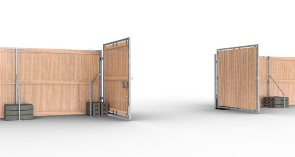 Schake Holzbauzauntor mit robuster Stahlkonstruktion, 3B161T