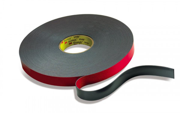 3M VHB Klebeband 5958FR, schwarz, 33 m x 12,7 mm, VE: 18 Rollen, 7000049219