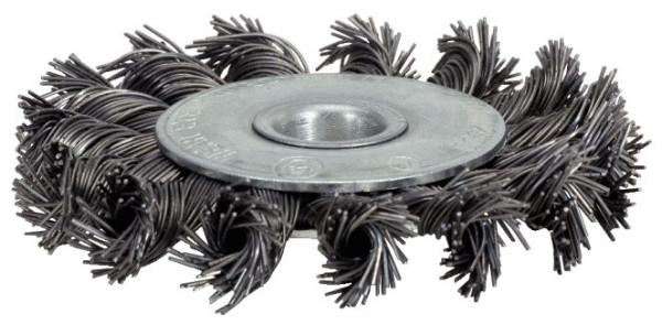 KS Tools Rostfreie Stahldrahtrundbürste 0,5mm, Durchmesser 125mm, 340.0047