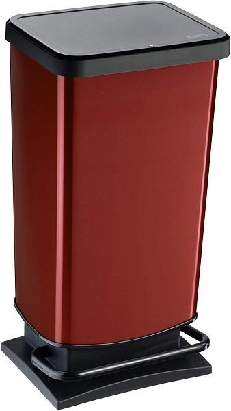 Rotho Treteimer 40 l PASO, rot metallic, 1754110265