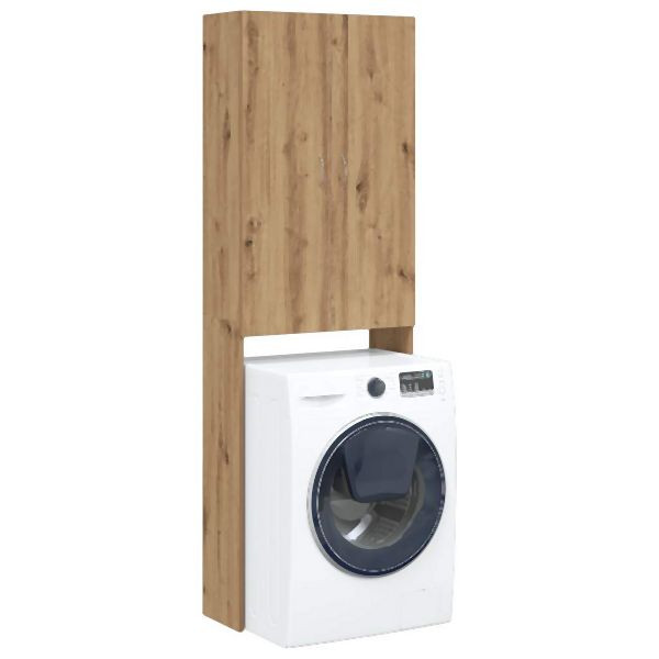 vidaXL Waschmaschinenschrank Artisan-Eiche 64x25,5x190 cm, 856647