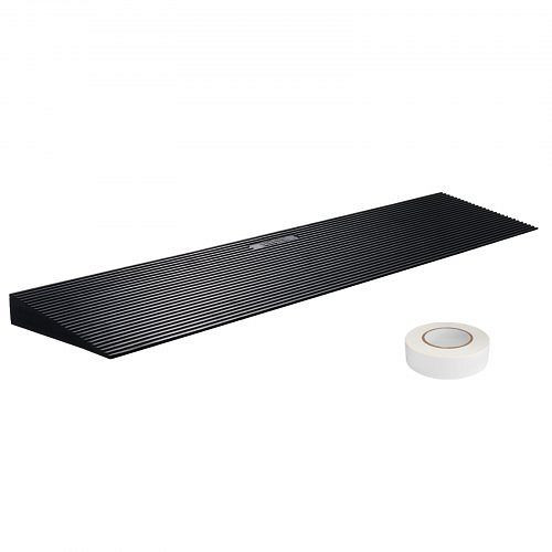 VEVOR Schwellenrampe Vollgummi Türschwellenrampe Max. Tragfähigkeit bis zu 15Tonnen Bordsteinrampe 90x20x4cm, SXSNLYPDGB1351X9MV0