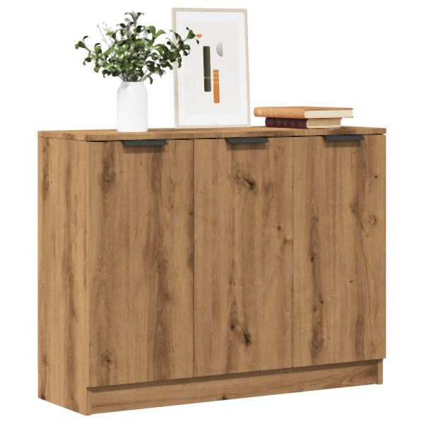 vidaXL Sideboard Artisan-Eiche 90,5x30x70 cm Holzwerkstoff, 856843