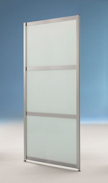 BST Einzelwand Typ C, 3-teilige Optik, ESG-Glas matt, 985x24x1900mm, SCREEN C90019-SE