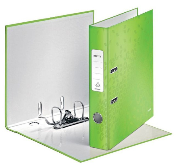 LEITZ 1006 Qualitäts-Ordner WOW, A4, schmal, Schlitz, grün, 1006-00-54