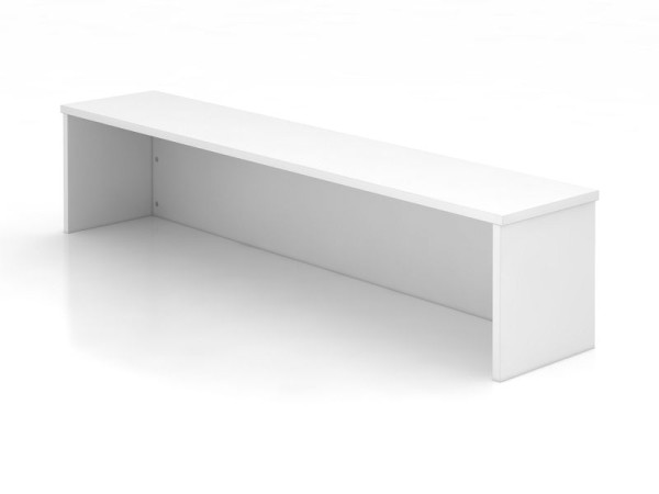 Hammerbacher Thekenaufsatz 160cm, 1OH Weiß, 160x32x35 cm (BxTxH), VWB16/W