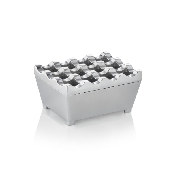 WAS Windaschenbecher, 9,5 x 7,5 x 4,5 cm, verchromt, Zinkguss, 1110095