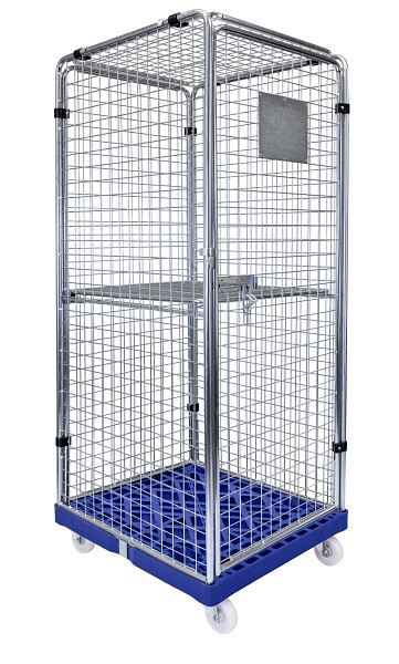 Pilsl Rollbehälter SAFE 1640 mm blau verzinkt, 1040000011