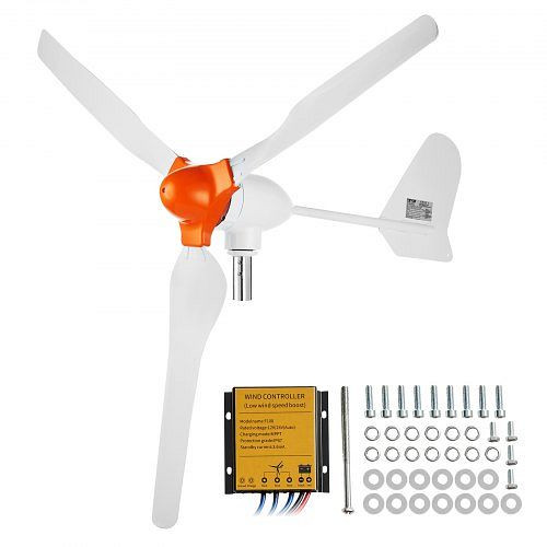 VEVOR 800 W Windkraftanlage 12 V Windgenerator 3-Blatt-Windkraftgenerator mit MPPT-Regler, FSSFLWLFDJ10WOV8NV9