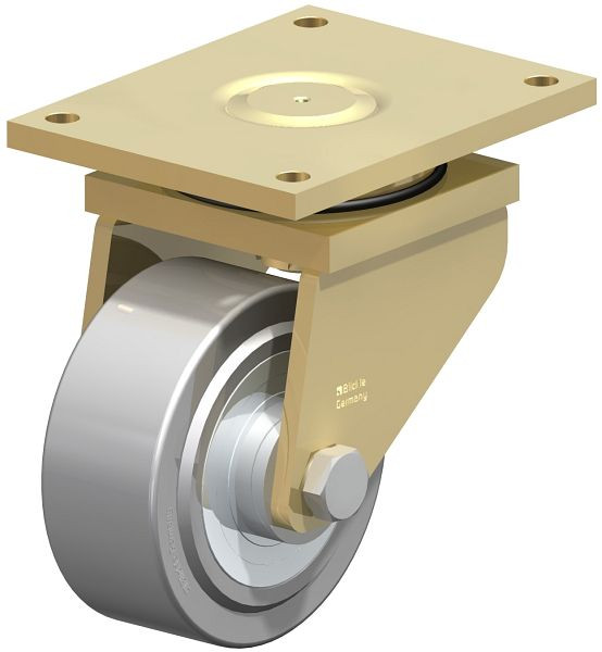 Blickle LS-SVS 200K Stahlgeschweißte Schwerlast-Lenkrolle, schwere Drehkranz-Ausführung, Stahl, Grau, 279406