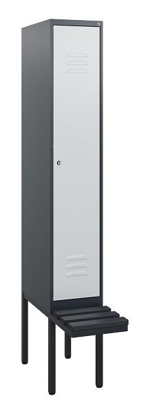 C+P Umkleidespind Classic PLUS, 1950x300x815mm, 7016/7035, Zylinderschloss, 0800405-10 S10058
