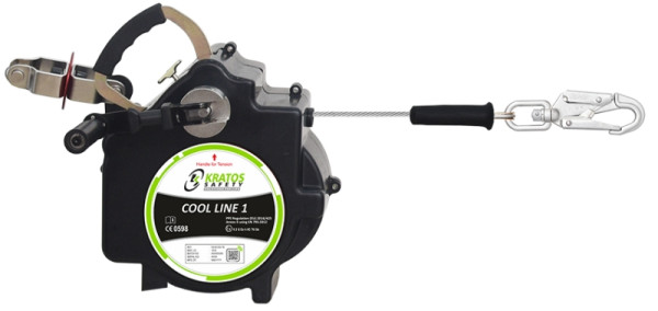 Kratos Horizontale herausziehbare Drahtseilsicherung, Höchstlänge 18 m, FA6003318