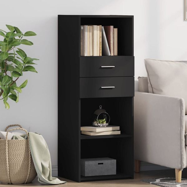 vidaXL Highboard Schwarz 45x42,5x124 cm Holzwerkstoff, 846167