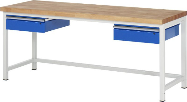 RAU Werkbank Serie 8000 - Modell 8002A1, B2000 x T700 x H840-1040 mm, 03-8002A1-207B4H.11
