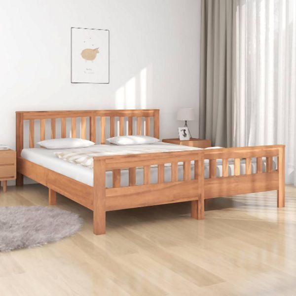 vidaXL Massivholzbett Teak 160x200 cm Abmessung, 326270