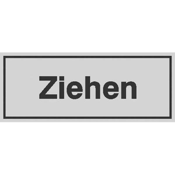 Stein HGS Türschild Ziehen, einseitig, selbstklebende Folie, 28.5363