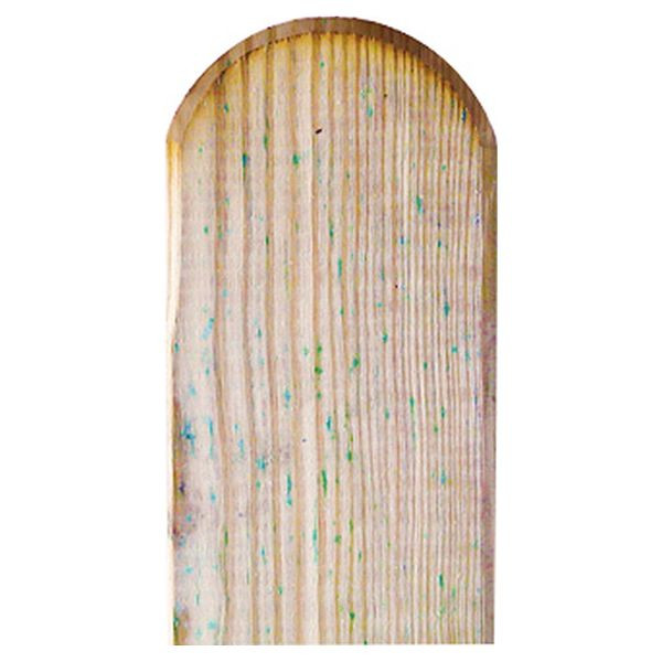 T&J Zaunlatte für Heiko Gartenzäune, 20 x 90 x 1000 mm, kdi grün, Kopf gerundet, glatt, 17703