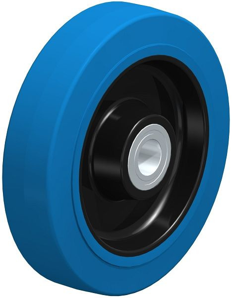 Blickle POEV 250/20K-SB Rad aus Elastik-Vollgummi, Blau, 740576