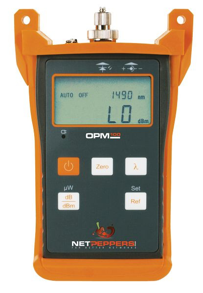 NetPeppers Optischer Pegelmesser für Glasfasermessungen OPM100, NP-FIBER100