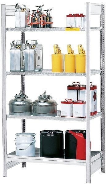 asecos Gefahrstoffregal (Grundregal) REG 1044 Stahl verzinkt, 1060x440x2000mm, 27837