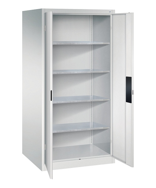 C+P Flügeltürenschrank Acurado, H1950xB930xT800mm, 7035/7035, Traglast 110 kg, 8924-052 S10143