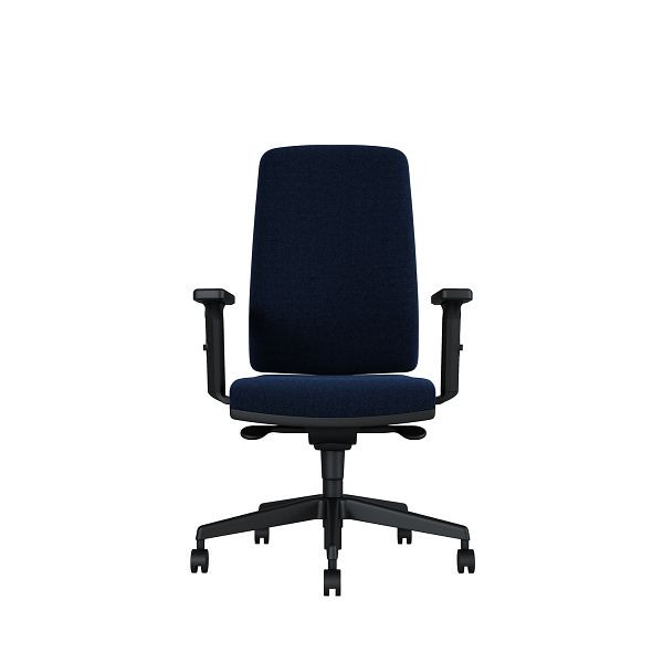 Bisley Bürodrehstuhl Stone, Tiefenverstellbarer Sitz, Mit Armlehnen, Kunststofffußkreuz, TN9618 lava blue, STONETKLTN9618