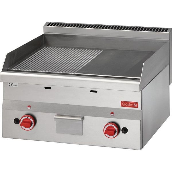 Gastro M Gasgrillplatte 60/60FTRG, 2/3 glatt und 1/3 gerillt, GN025